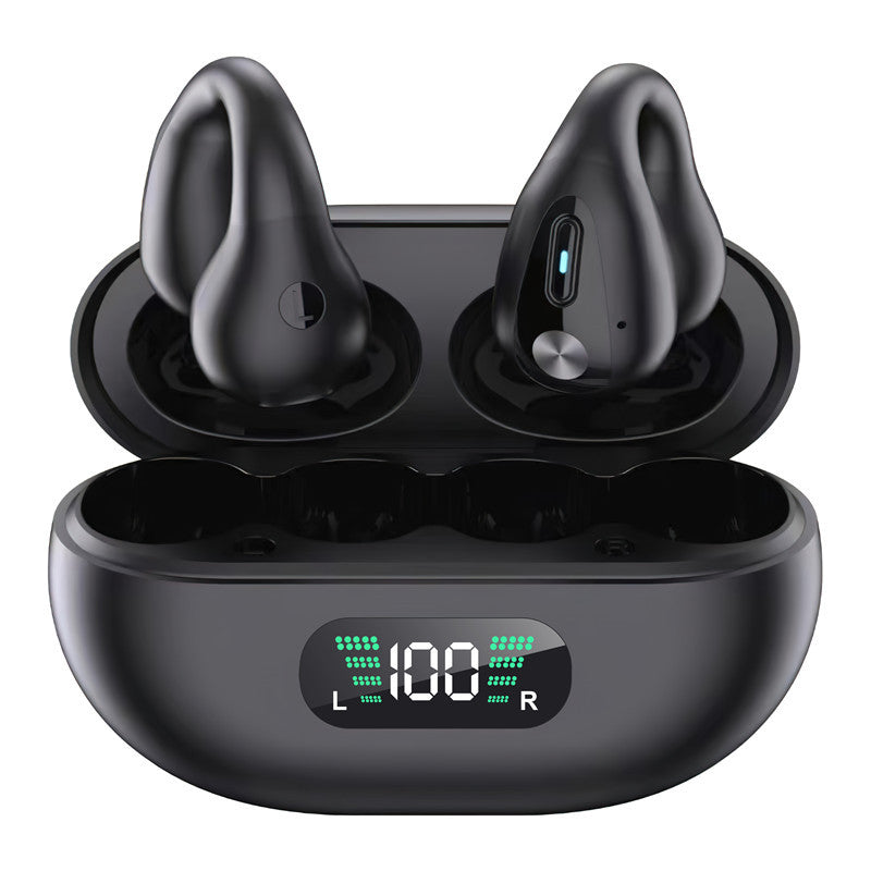 TWS Open-Ear Wireless Earbuds with Charging Display