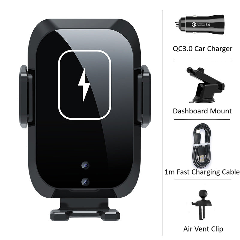 15W Auto-Sensing Wireless Car Charger & Phone Mount