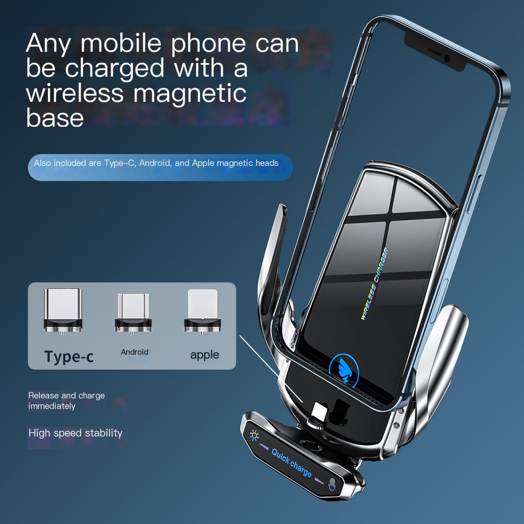 A18 Auto-Sensing Wireless Car Charger & Phone Mount