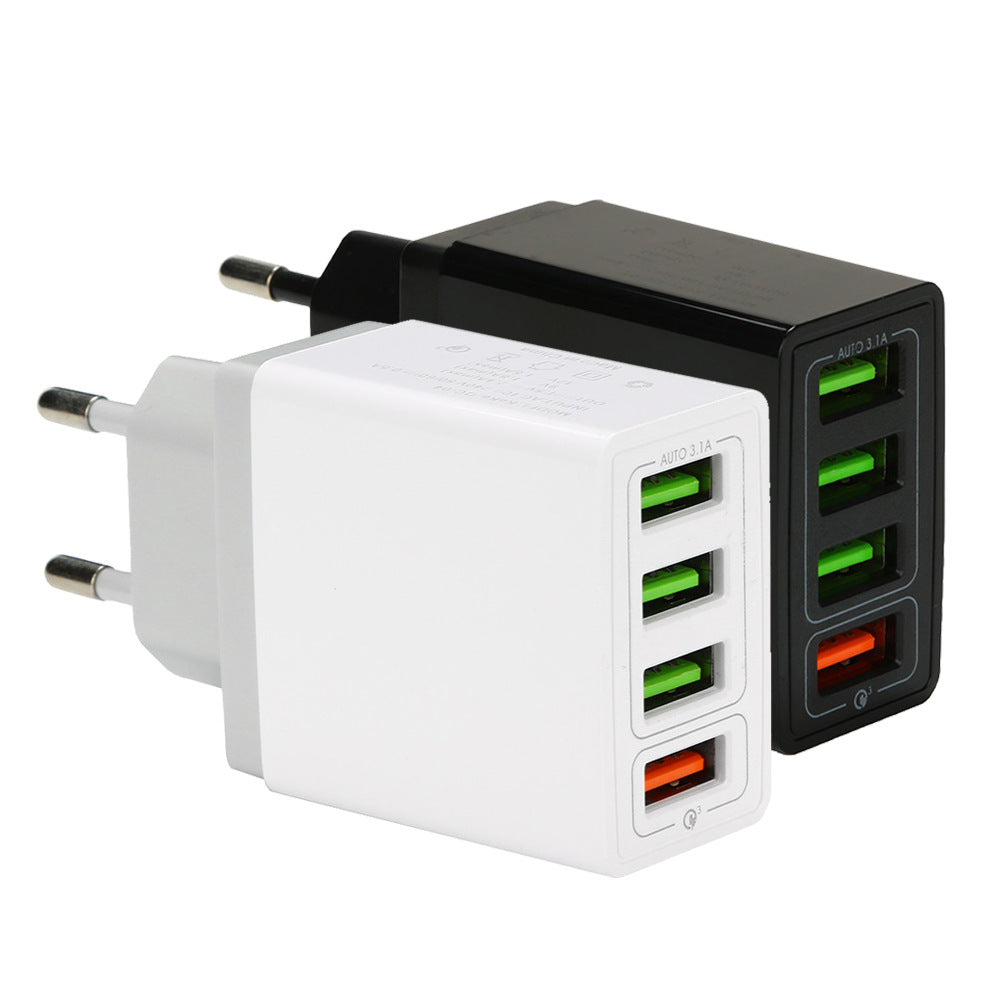 4-Port QC 3.0 Fast USB Wall Charger